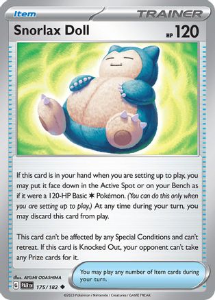 Snorlax Doll 175/182  SV04 Paradox Rift - Uncommon