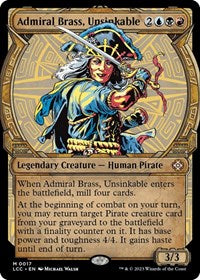 Admiral Brass, Unsinkable (Showcase) (17) [Commander: The Lost Caverns of Ixalan]