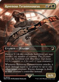 Ravenous Tyrannosaurus (Borderless) (Emblem) (43) [Universes Beyond: Jurassic World Collection]