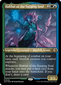 Hakbal of the Surging Soul (Display Commander) - Thick Stock (123) [Commander: The Lost Caverns of Ixalan]