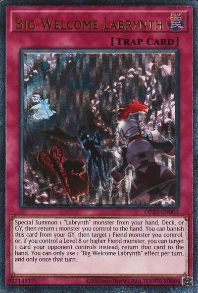 Big Welcome Labrynth (UTR) (OP23-EN003) [OTS Tournament Pack 23]