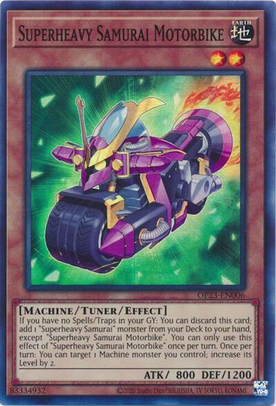 Superheavy Samurai Motorbike (OP23-EN006) [OTS Tournament Pack 23]