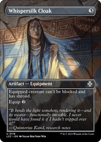 Whispersilk Cloak (Borderless) (119) [Commander: The Lost Caverns of Ixalan]