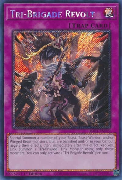 Tri-Brigade Revolt (Platinum Secret Rare) (RA01-EN079) [25th Anniversary Rarity Collection]