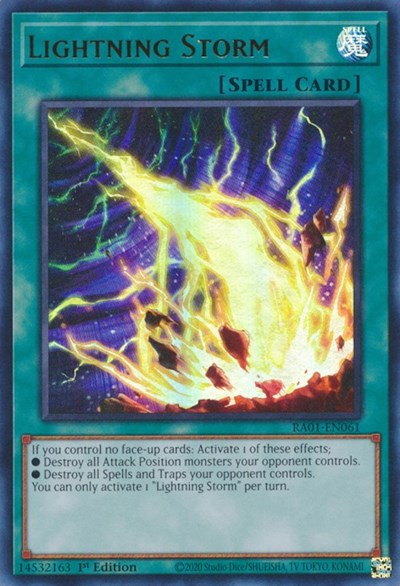 Lightning Storm (UR) (RA01-EN061) [25th Anniversary Rarity Collection]