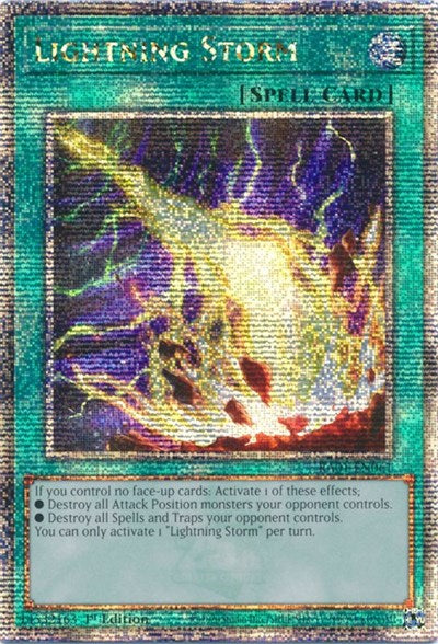 Lightning Storm (Quarter Century Secret Rare) (RA01-EN061) [25th Anniversary Rarity Collection]