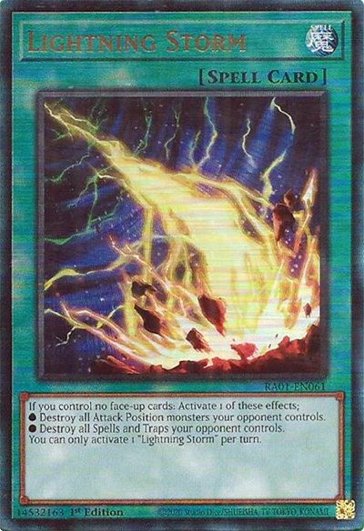 Lightning Storm (PUR) (RA01-EN061) [25th Anniversary Rarity Collection]