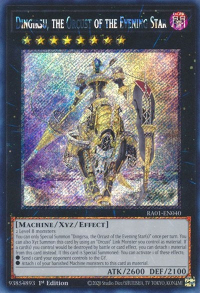 Dingirsu, the Orcust of the Evening Star (Platinum Secret Rare) (RA01-EN040) [25th Anniversary Rarity Collection]