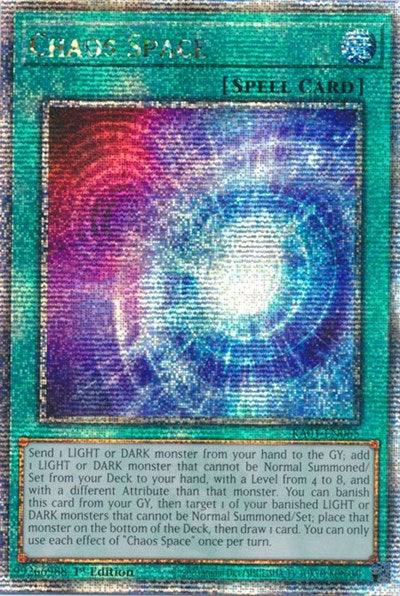 Chaos Space (Quarter Century Secret Rare) (RA01-EN065) [25th Anniversary Rarity Collection]