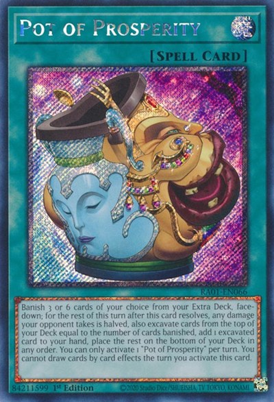 Pot of Prosperity (Platinum Secret Rare) (RA01-EN066) [25th Anniversary Rarity Collection]