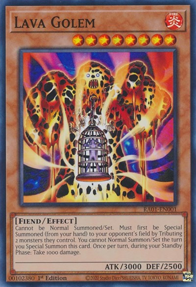 Lava Golem (RA01-EN001) [25th Anniversary Rarity Collection]