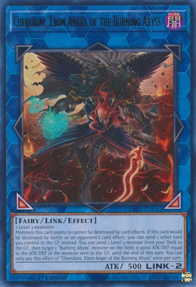 Cherubini, Ebon Angel of the Burning Abyss (UR) (RA01-EN042) [25th Anniversary Rarity Collection]