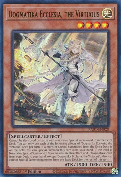Dogmatika Ecclesia, the Virtuous (UR) (RA01-EN020) [25th Anniversary Rarity Collection]