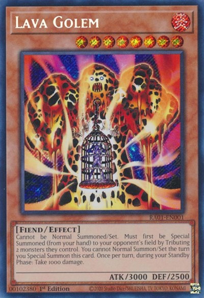 Lava Golem (Secret Rare) (RA01-EN001) [25th Anniversary Rarity Collection]
