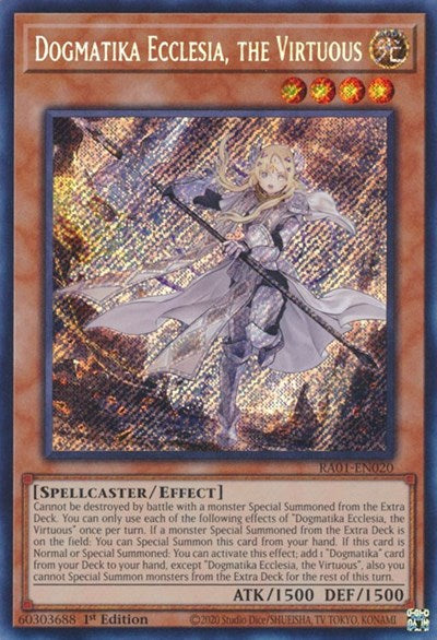 Dogmatika Ecclesia, the Virtuous (Secret Rare) (RA01-EN020) [25th Anniversary Rarity Collection]