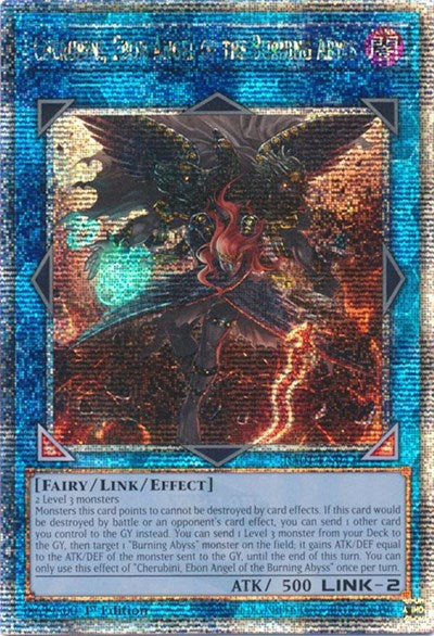 Cherubini, Ebon Angel of the Burning Abyss (Quarter Century Secret Rare) (RA01-EN042) [25th Anniversary Rarity Collection]