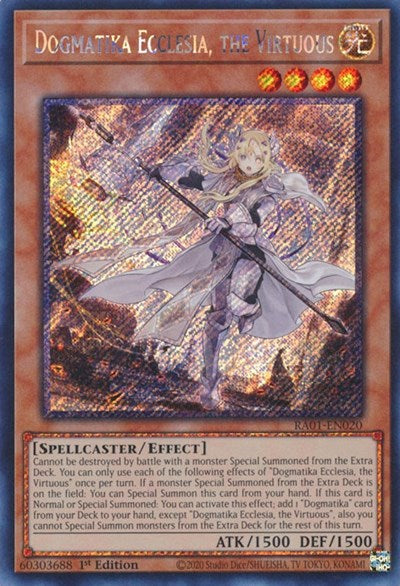 Dogmatika Ecclesia, the Virtuous (Platinum Secret Rare) (RA01-EN020) [25th Anniversary Rarity Collection]