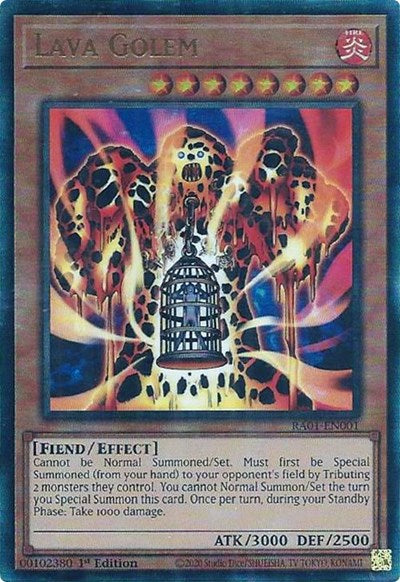 Lava Golem (PUR) (RA01-EN001) [25th Anniversary Rarity Collection]