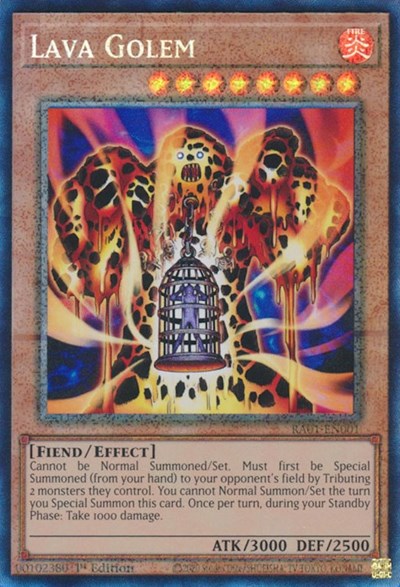 Lava Golem (PCR) (RA01-EN001) [25th Anniversary Rarity Collection]