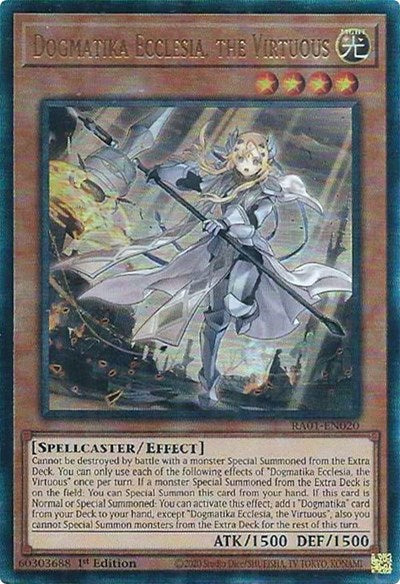 Dogmatika Ecclesia, the Virtuous (PUR) (RA01-EN020) [25th Anniversary Rarity Collection]
