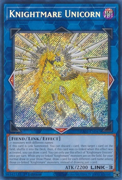 Knightmare Unicorn (Secret Rare) (RA01-EN043) [25th Anniversary Rarity Collection]