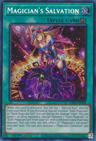 Magician's Salvation (Secret Rare) (RA01-EN068) [25th Anniversary Rarity Collection]