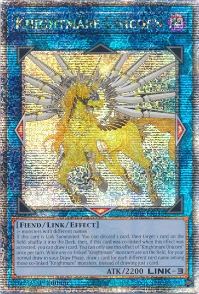 Knightmare Unicorn (Quarter Century Secret Rare) (RA01-EN043) [25th Anniversary Rarity Collection]