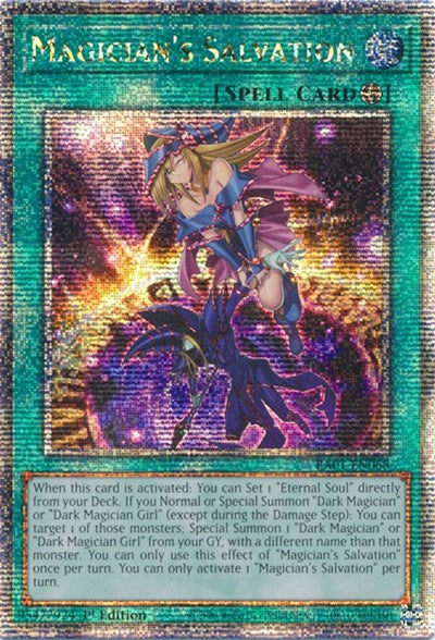Magician's Salvation (Quarter Century Secret Rare) (RA01-EN068) [25th Anniversary Rarity Collection]