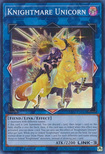 Knightmare Unicorn (Alternate Art) (RA01-EN043) [25th Anniversary Rarity Collection]