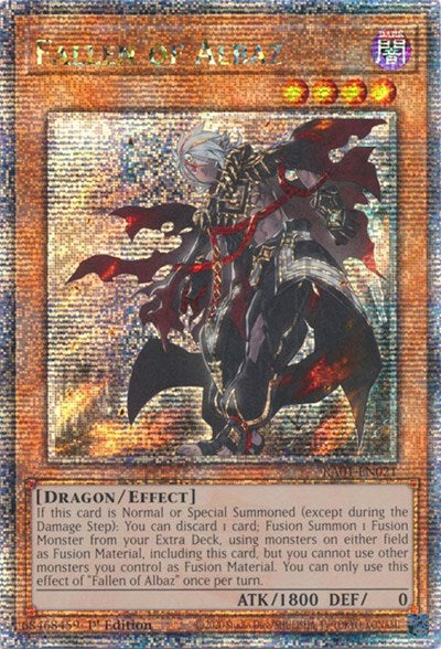 Fallen of Albaz (Quarter Century Secret Rare) (RA01-EN021) [25th Anniversary Rarity Collection]