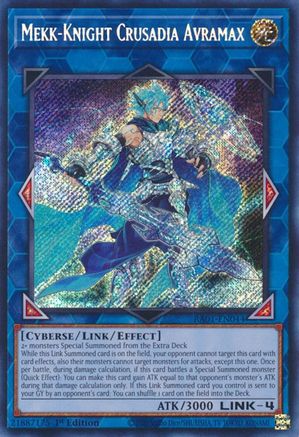Mekk-Knight Crusadia Avramax (Secret Rare) (RA01-EN044) - 25th Anniversary Rarity Collection 1st Edition