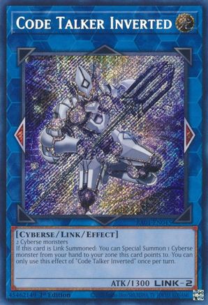 Code Talker Inverted (Secret Rare) (RA01-EN045) - 25th Anniversary Rarity Collection 1st Edition