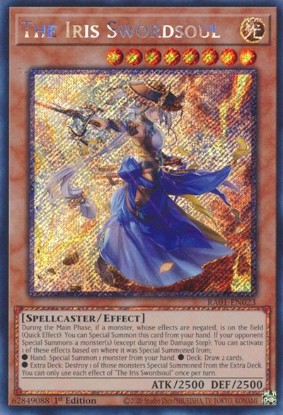 The Iris Swordsoul (Platinum Secret Rare) (RA01-EN023) [25th Anniversary Rarity Collection]