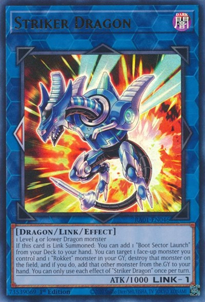 Striker Dragon (UR) (RA01-EN046) [25th Anniversary Rarity Collection]