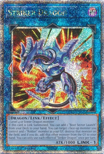 Striker Dragon (Quarter Century Secret Rare) (RA01-EN046) [25th Anniversary Rarity Collection]