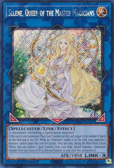 Selene, Queen of the Master Magicians (Platinum Secret Rare) (RA01-EN047) [25th Anniversary Rarity Collection]