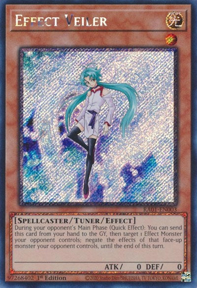 Effect Veiler (Platinum Secret Rare) (RA01-EN003) [25th Anniversary Rarity Collection]
