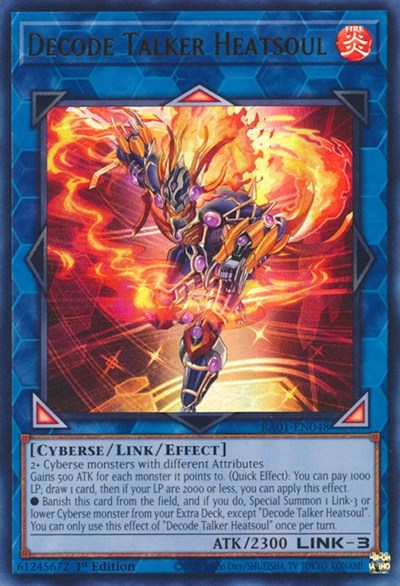 Decode Talker Heatsoul (UR) (RA01-EN048) [25th Anniversary Rarity Collection]