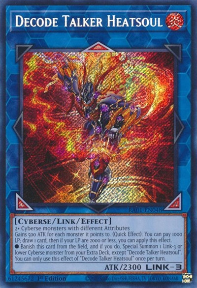 Decode Talker Heatsoul (Secret Rare) (RA01-EN048) [25th Anniversary Rarity Collection]