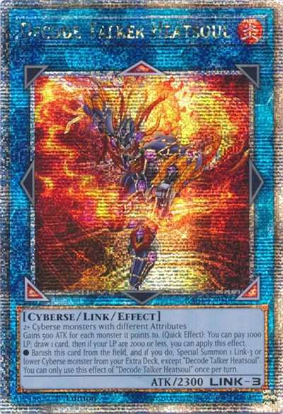 Decode Talker Heatsoul (Quarter Century Secret Rare) (RA01-EN048) [25th Anniversary Rarity Collection]