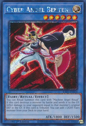 Cyber Angel Benten (Platinum Secret Rare) (RA01-EN024) - 25th Anniversary Rarity Collection 1st Edition