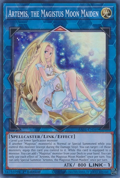 Artemis, the Magistus Moon Maiden (RA01-EN049) [25th Anniversary Rarity Collection]