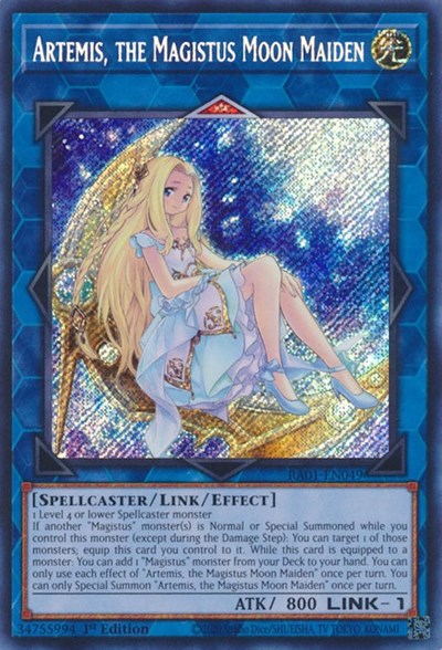 Artemis, the Magistus Moon Maiden (Secret Rare) (RA01-EN049) [25th Anniversary Rarity Collection]