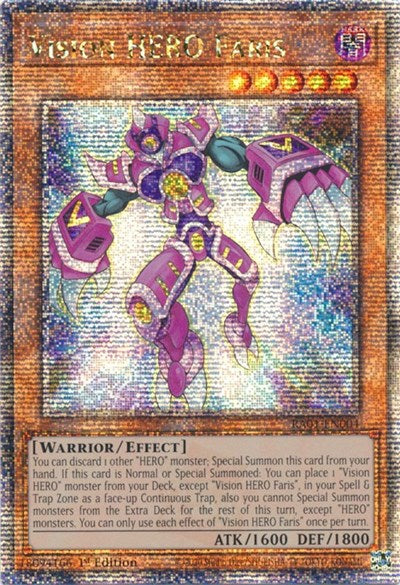 Vision HERO Faris (Quarter Century Secret Rare) (RA01-EN004) [25th Anniversary Rarity Collection]