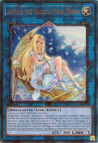 Artemis, the Magistus Moon Maiden (PUR) (RA01-EN049) [25th Anniversary Rarity Collection]