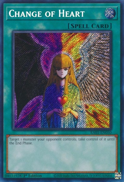 Change of Heart (Secret Rare) (RA01-EN050) [25th Anniversary Rarity Collection]