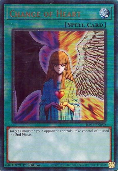 Change of Heart (PUR) (RA01-EN050) [25th Anniversary Rarity Collection]