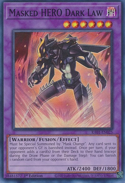 Masked HERO Dark Law (RA01-EN025) [25th Anniversary Rarity Collection]