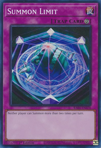 Summon Limit (RA01-EN070) [25th Anniversary Rarity Collection]