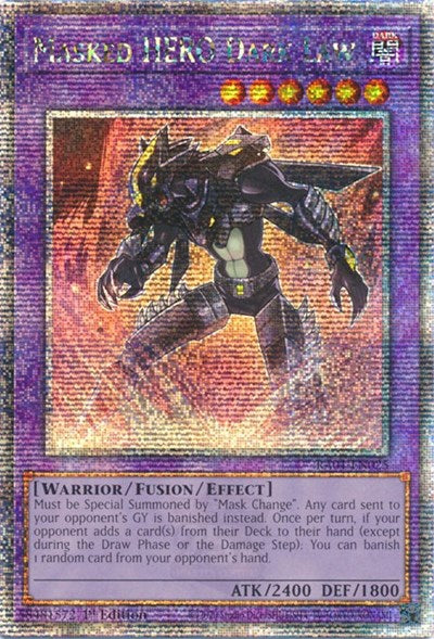 Masked HERO Dark Law (Quarter Century Secret Rare) (RA01-EN025) [25th Anniversary Rarity Collection]